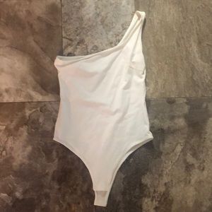 White off shoulder bodysuit-small